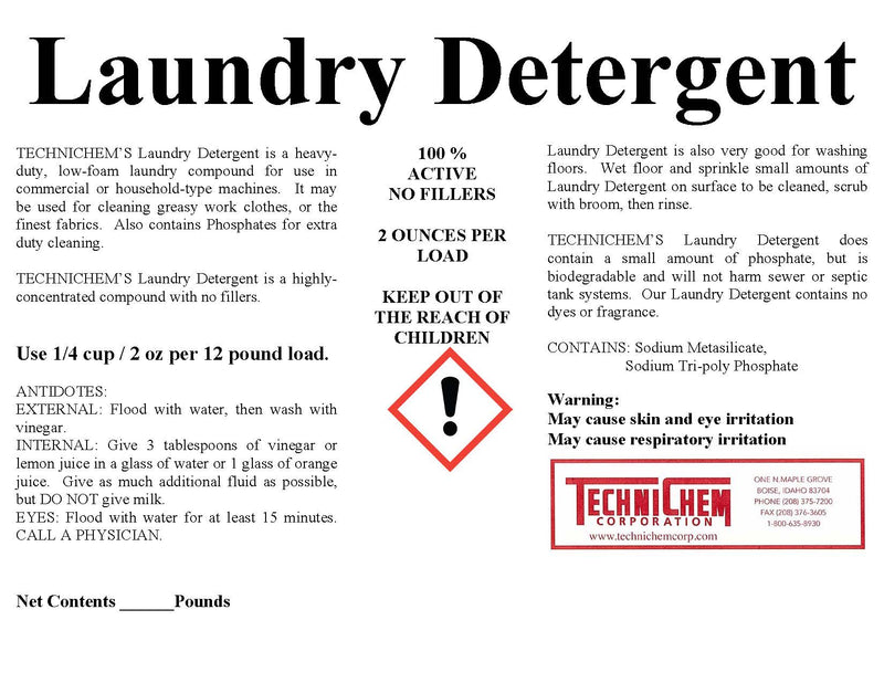 DETERGENTE DE LAVANDERÍA