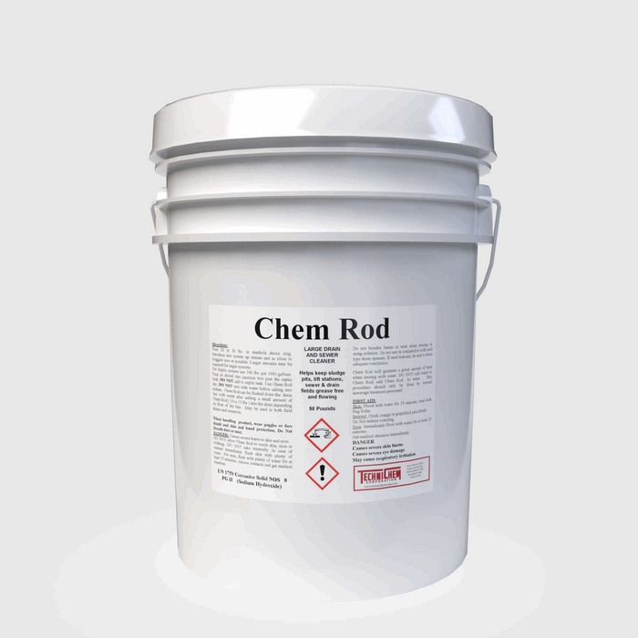 CHEM ROD, Sewer and Large Drain Cleaner