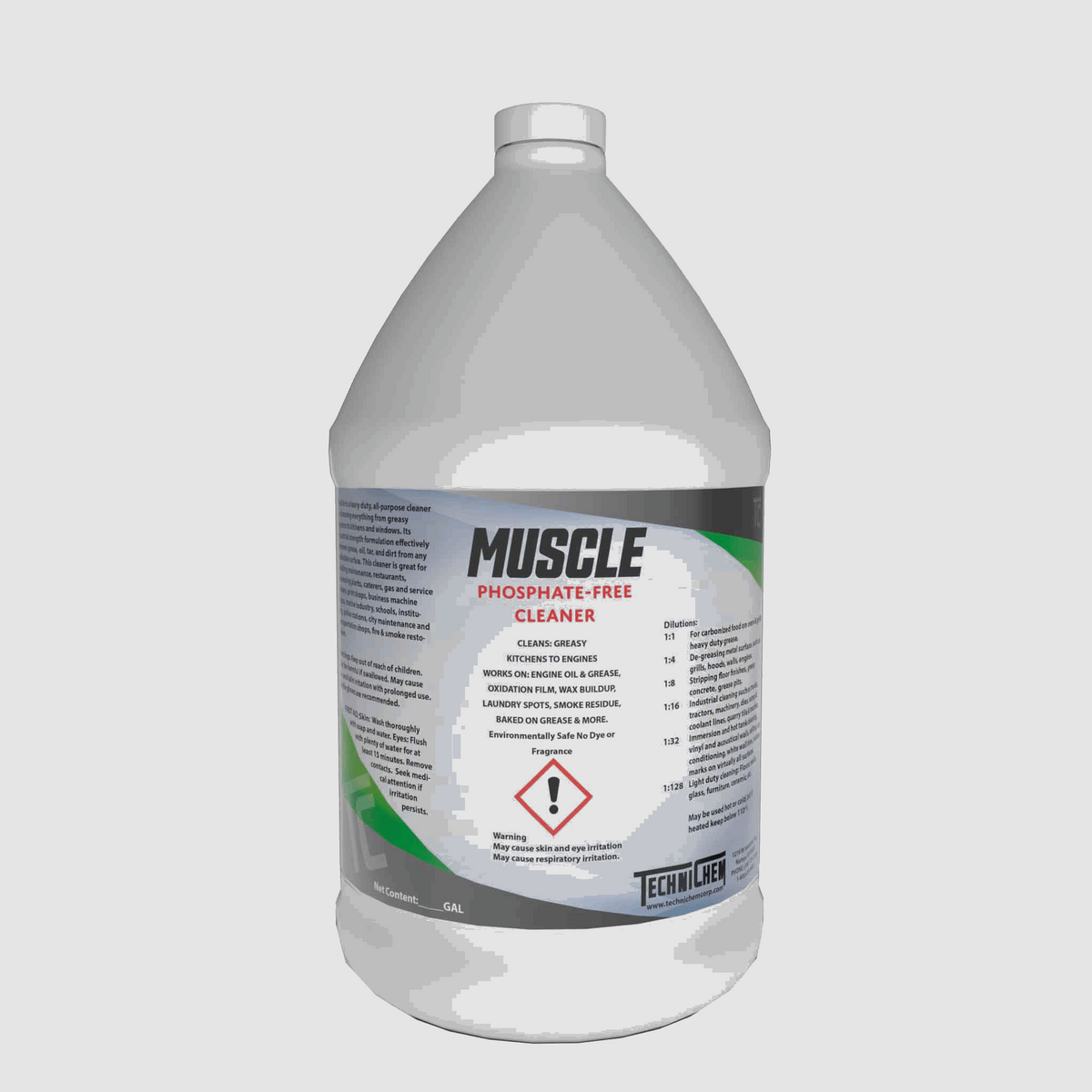 MUSCLE, Limpiador resistente sin fosfatos — TECHNICHEM