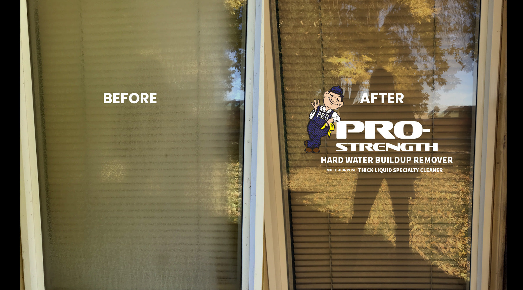 Before & After Hard Water Build Up Remover - ProStrength