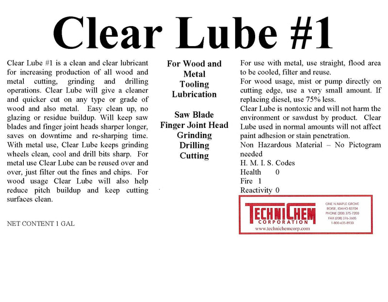 LUBRICANTE TRANSPARENTE #1, Lubricante