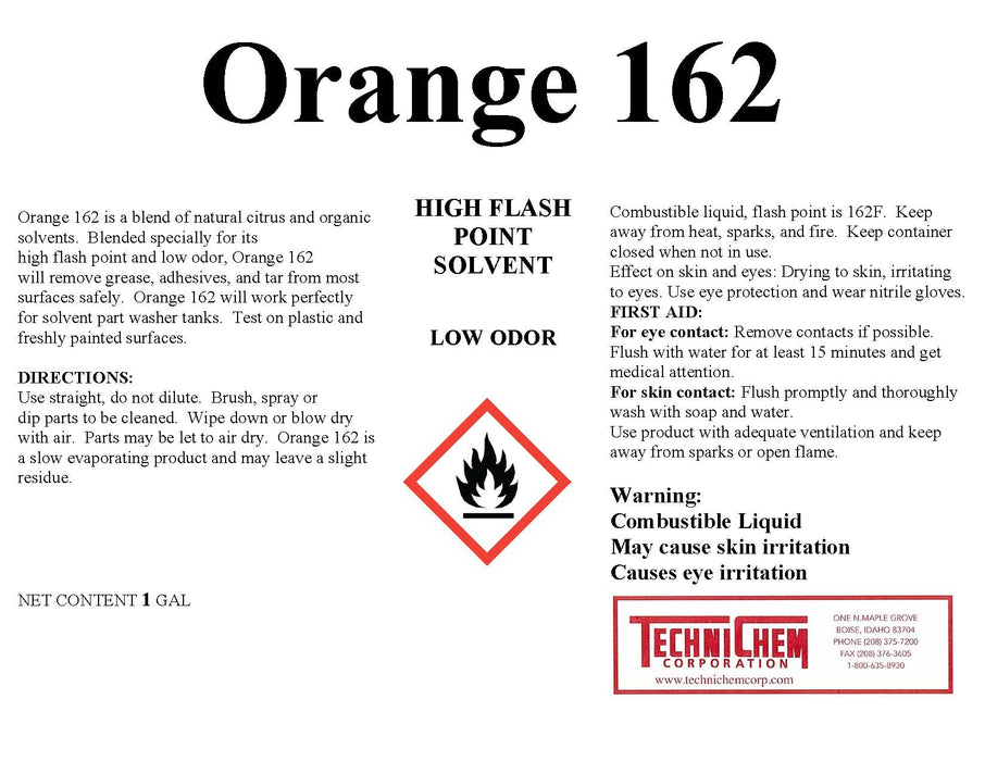 ORANGE 162, Citrus Solvent