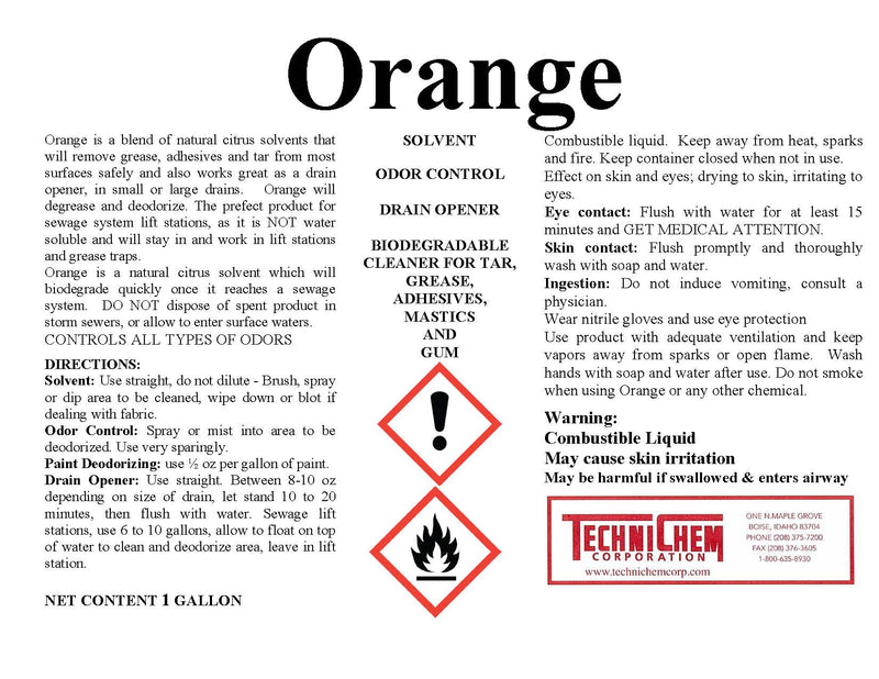 NARANJA, Solvente Cítrico