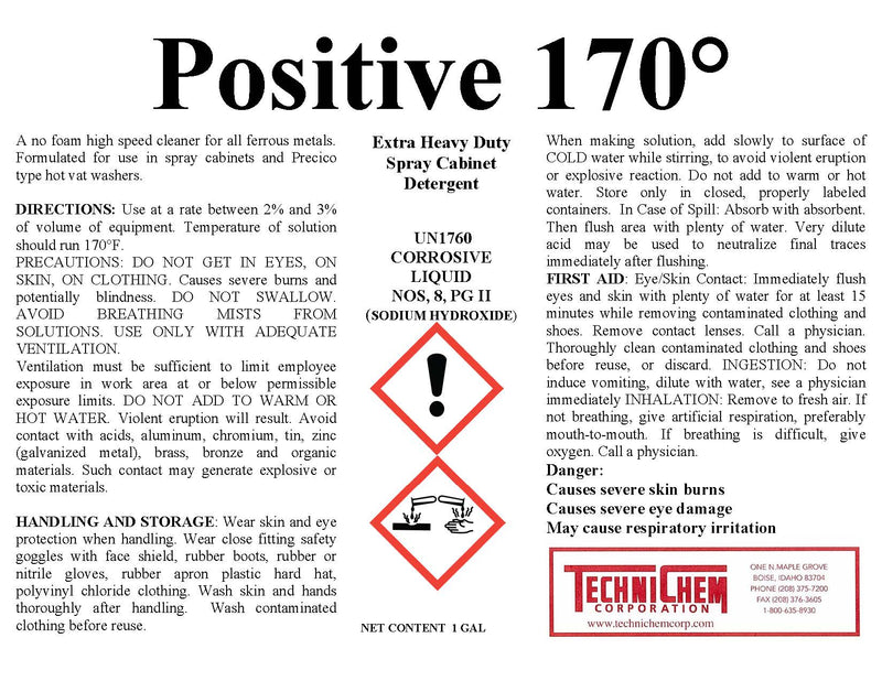 POSITIVE 170, Detergente Líquido para Gabinetes en Aerosol