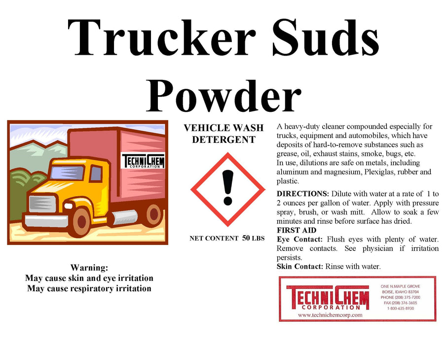 TRUCKER SUDS POWDER, Vehicle Detergent
